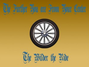 The further you are from the center, the wilder the ride