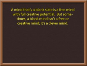 When our mind goes blank