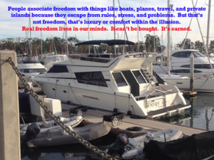 Freedom is earned, not bought